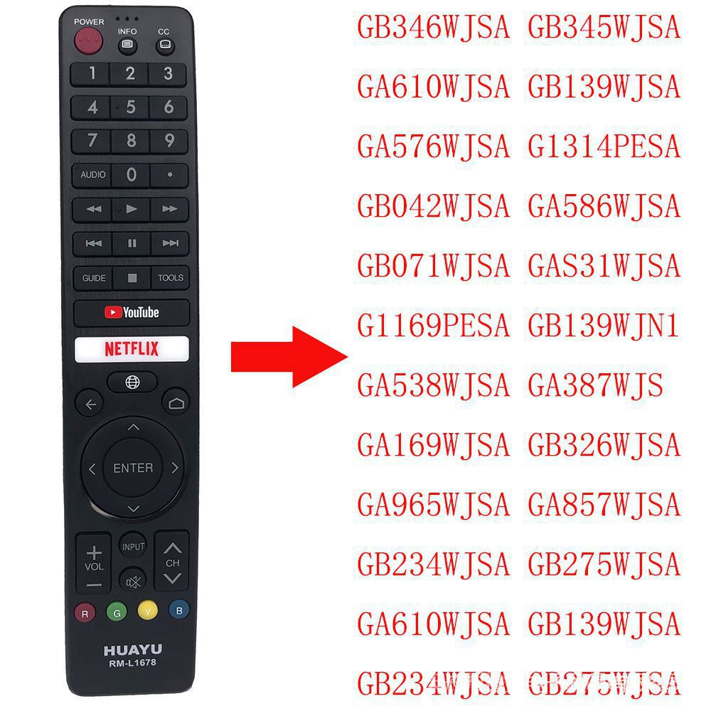 Điều Khiển Từ Xa RM-L1678 GB346WJSA GA610WJSA GB139WJSA GA576WJSA G1314PESA GB042WJSA GA586WJSA GB071WJSA G1169PESA G139Ljsa GA586WJSA Gb11An3G1A