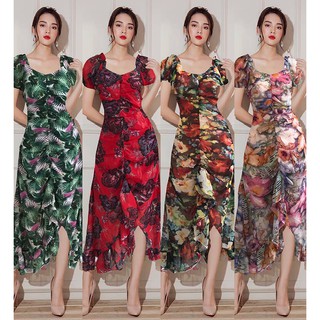 Đầm Maxi Nhún Bèo