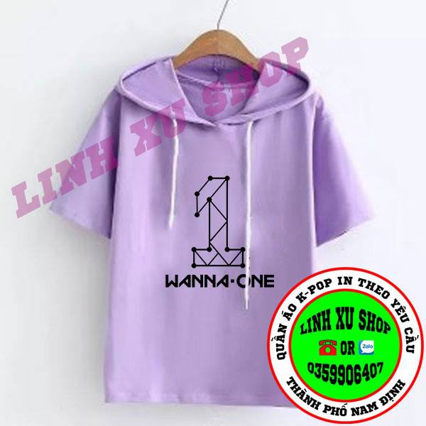 Aó Wanna one - hoodie ngắn tay in theo yêu cầu