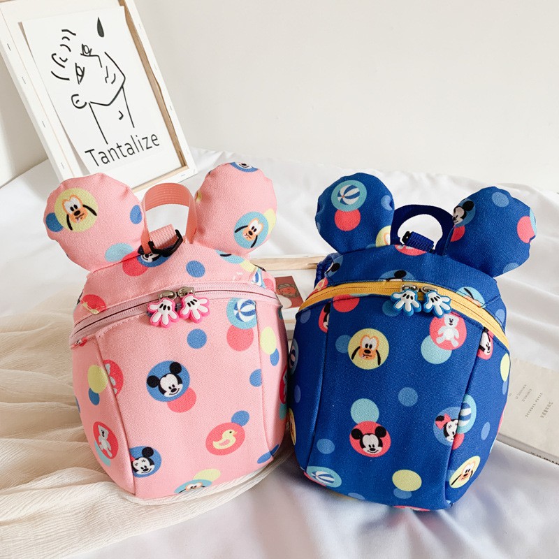 Balo Có Dây Chống Thất Lạc Họa Tiết Hoạt Hình Cho Bé