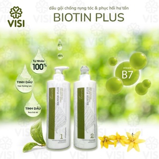 [ HÀNG CHÍNH HÃNG] Cặp  dầu gội xả chống rụng tóc VISIONMI BIOTIN PLUS
