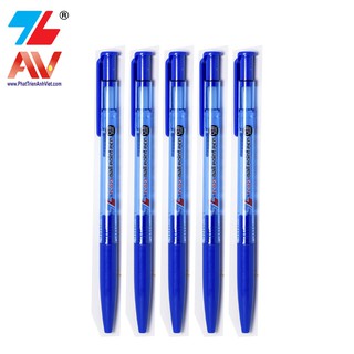 Combo 5 bút bi Thiên Long TL - 023 Mực Đều, Trơn, Nét Đẹp, Đủ 3 Màu Xanh - Đen - Đỏ