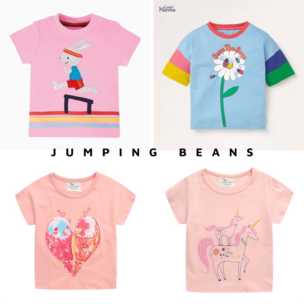 Áo Hè Cotton Cho Bé Gái 2-7 Tuổi Mẫu Mới 2022 Mã 2 - Jumping Beans Official Store