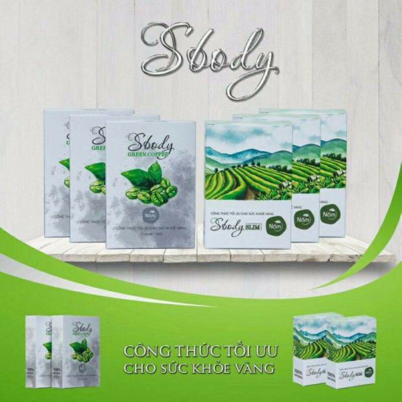 giảm cân sbody green coffee chính hãng 100%