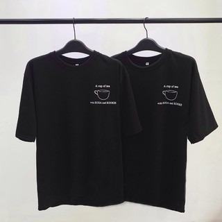 Áo thun UNISEX "A CUP OF TAE WITH SUGA AND A KOOKIE"
