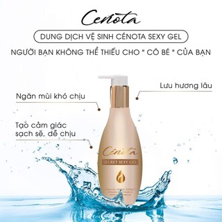 DUNG DỊCH VỆ SINH PHỤ NỮ CENOTA - LÀM HỒNG, SE KHÍT VÙNG KÍN -175ML