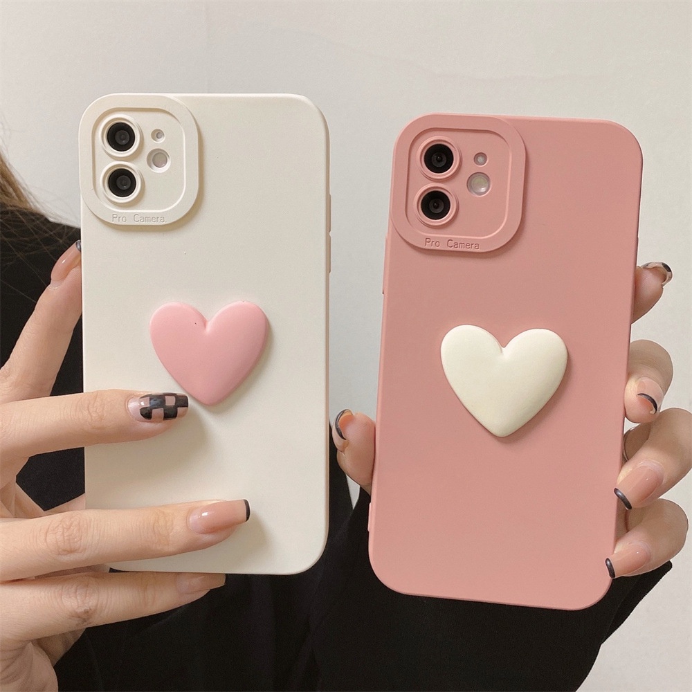 Heart Plastic Phone Cover compatible for ip13/12pro XR 7/8p 11 xs max