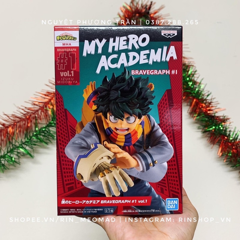 [BANPRESTO] Mô hình Chính Hãng My Hero Academia - Deku Figure fullbox