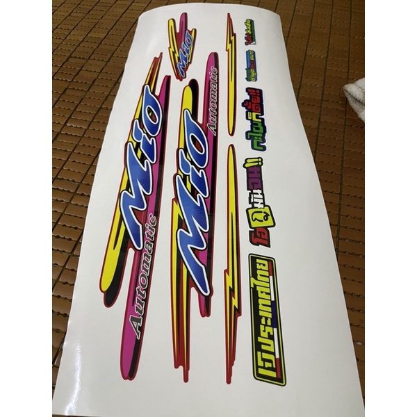 Tem rời mio xe đỏ - mẫu thái zin in cực nét không bay màu