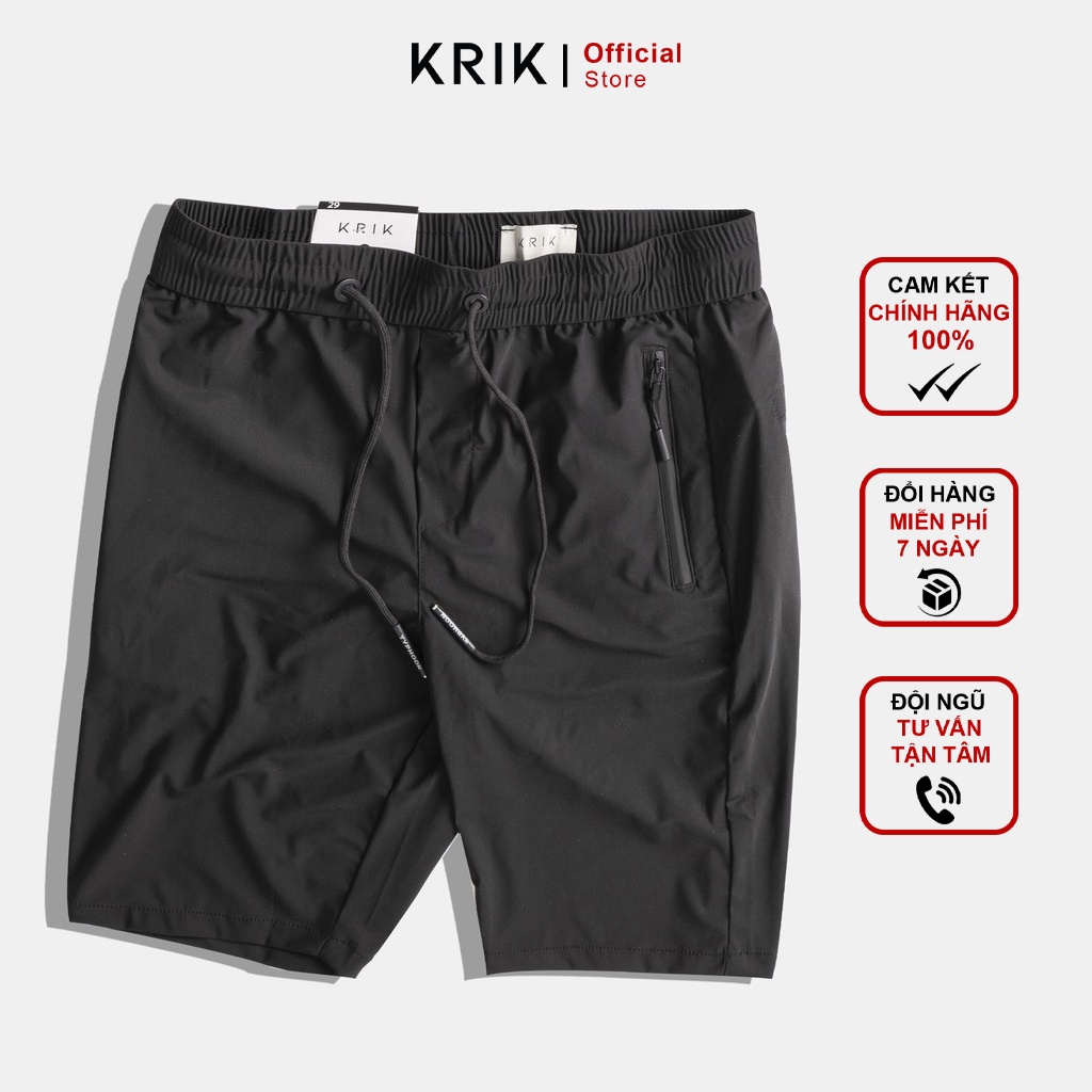 Quần Short Nam Cao Cấp Chính Hãng Local Brand KRIK Chất Vải Gió Dáng Slimfit QS1511