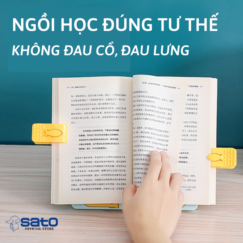 Giá đỡ đọc sách để bàn, Kệ kẹp đọc sách thông minh trang trí bàn học