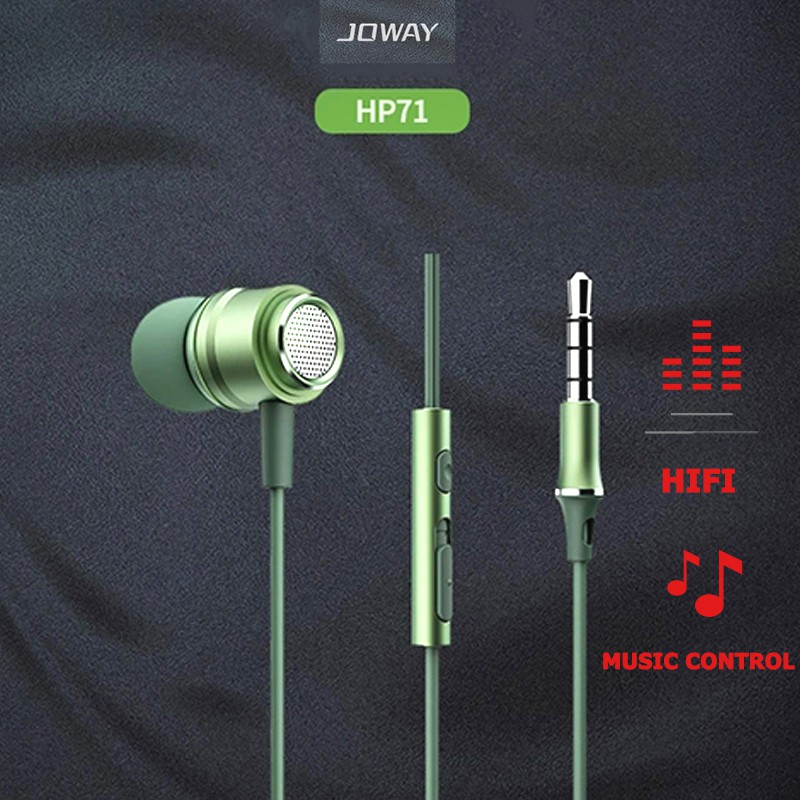 TAI NGHE CÓ DÂY JACK 3.5MM JOWAY CHẤT LƯỢNG ÂM THANH STEREO - NGHE LÀ MÊ | CAM KẾT CHẤT LƯỢNG j