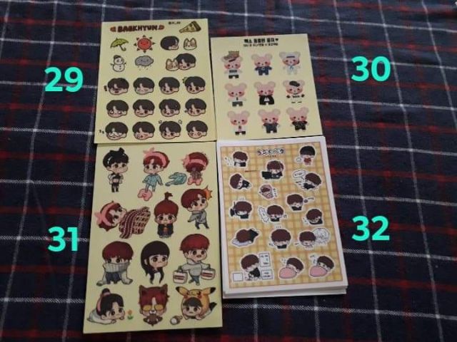Sticker thang viên Baekhyun EXO siêu dễ thương