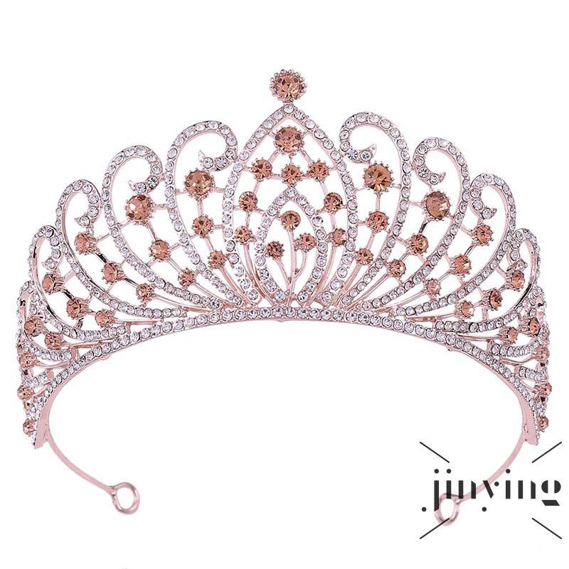 GETNOIVAS Vương miện Tiara phong cách Châu Âu Hoa Kì cao cấp thủ công sang trọng
