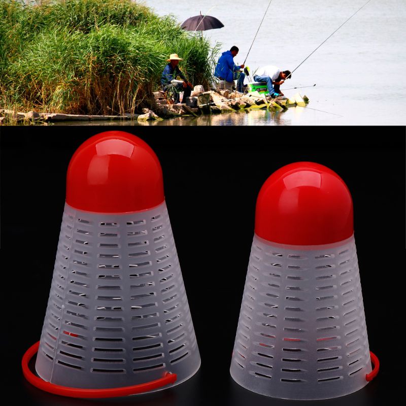 Lồng Nhựa Rỗng Đựng Mồi Câu Cá Hình Quả Cầu Lông Mới