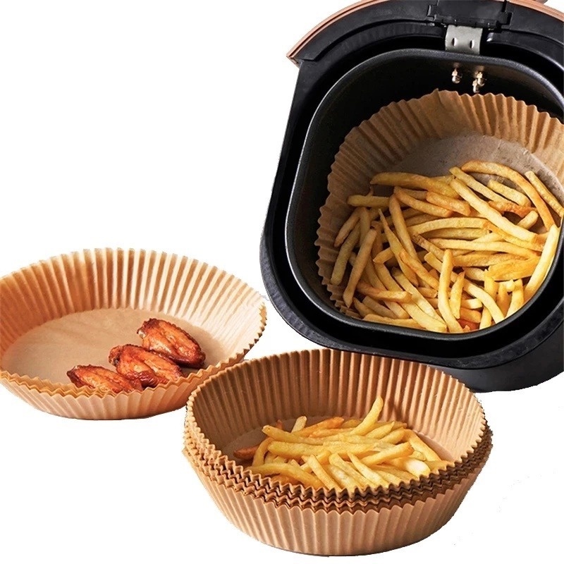 Set 100 Giấy Lót Nồi Nướng BBQ Chống Dính Dùng Một Lần Dài 20cm