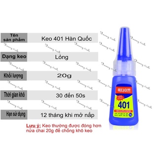 Keo loctite 401- Hàn Quốc ( 20g )
