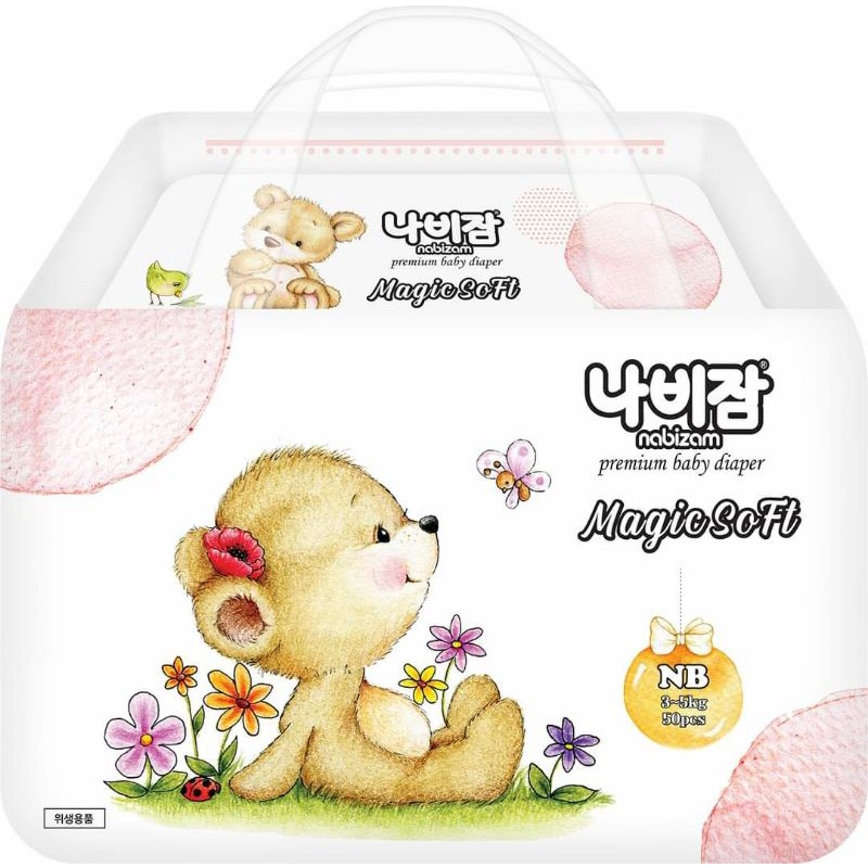 Bỉm Nabizam Ultra Thin/Magic Soft dán/quần S44/M40/L36 M32/L30/XL26/XXL22/XXXL20