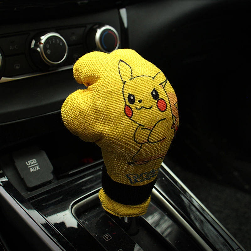 Đầu bọc cần số tự động xe hơi họa tiết hoạt hình