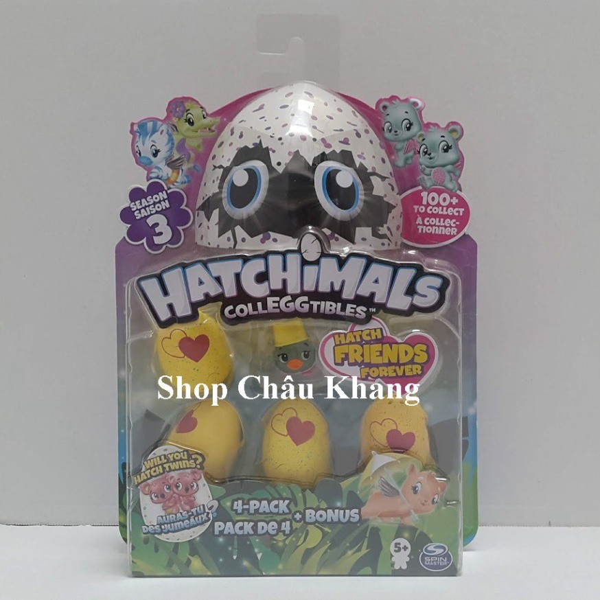 Bộ 4 Trứng Mini Hatchimals S3 6041341