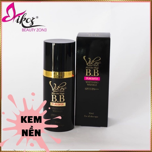 KEM NỀN VIKOS TINH CHẤT NHAU THÁI CỪU DUỠNG DA CHỐNG NẮNG SPF33PA+++