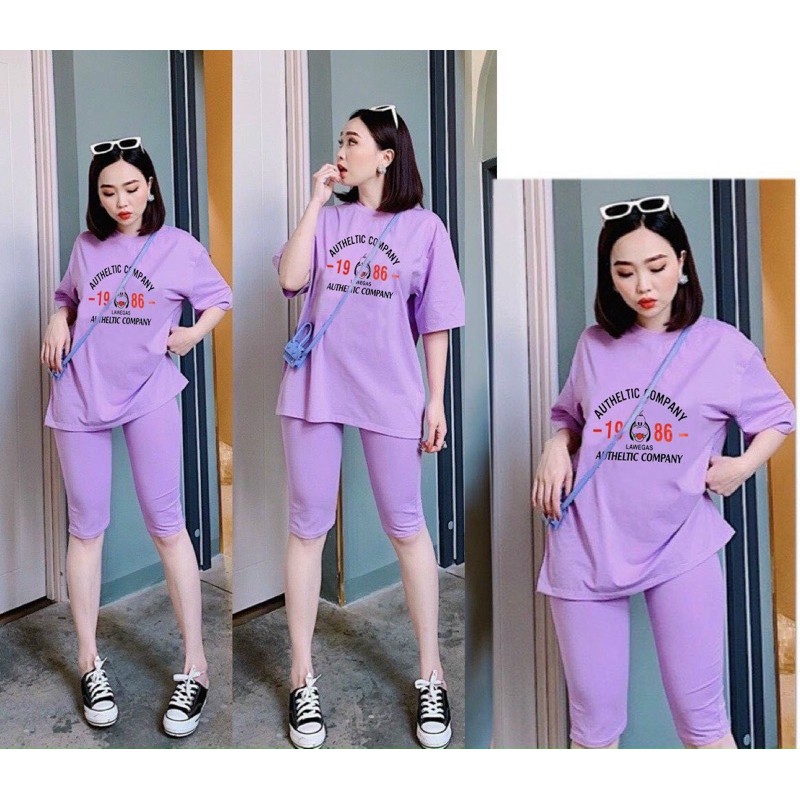 Bộ thun lửng hè siêu mát form rộng