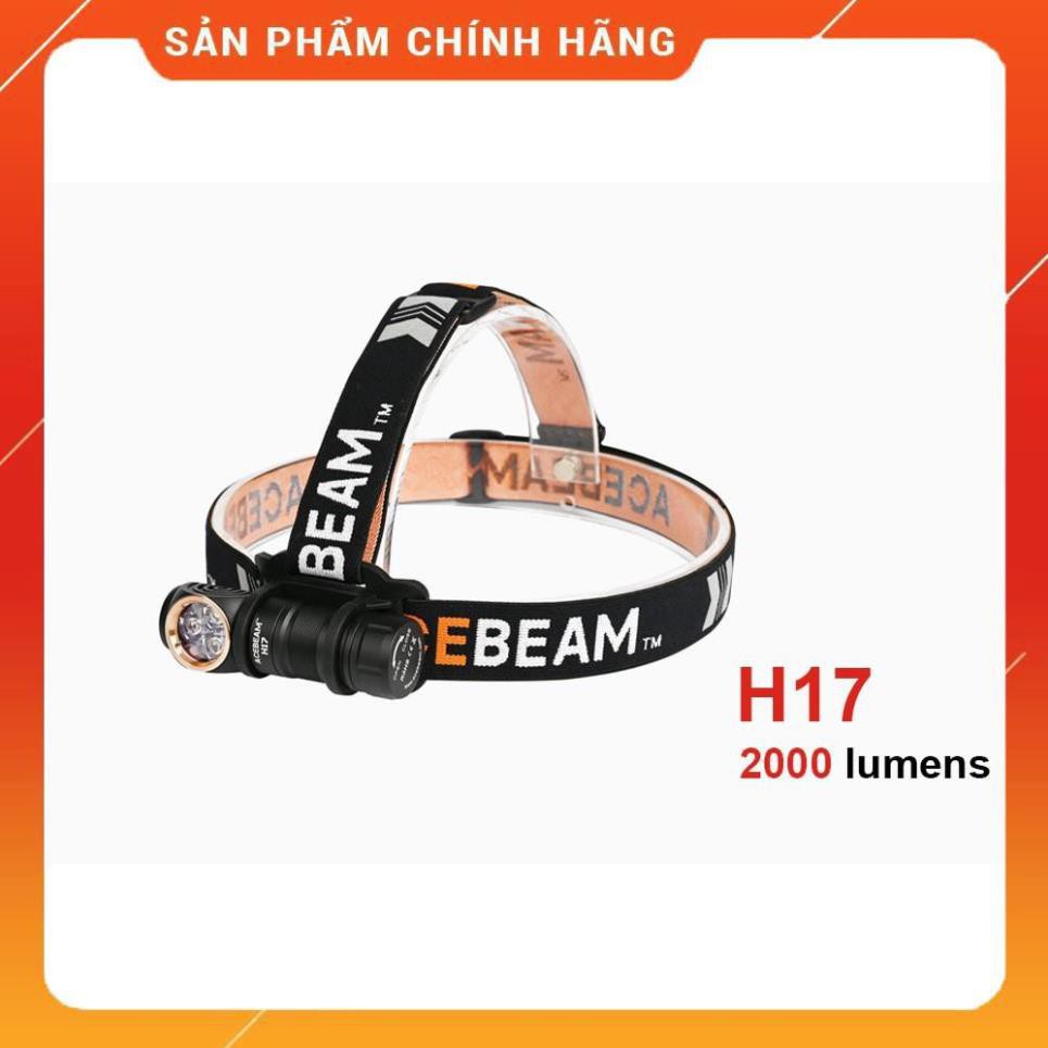 Đèn pin, đèn gù ACEBEAM H17- độ sáng 2000lm chiếu xa 134m, sử dụng pin 18350 có cổng sạc trên thân pin (kèm theo)