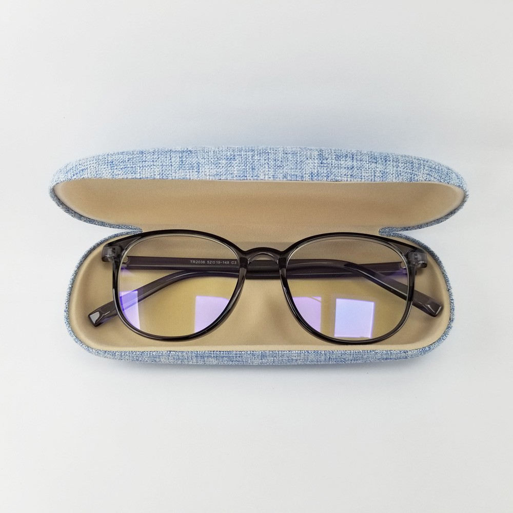 Gọng kính nam nữ mắt cận tròn màu đen, nâu hồng, xám khói chất liệu nhựa dẻo 2036. Tròng kính giả cận 0 độ, chống tia UV | BigBuy360 - bigbuy360.vn