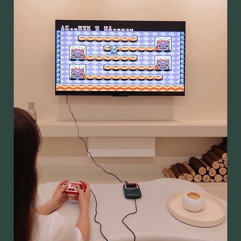 SẴN 2023 Máy chơi game 500 in 1 kiêm sạc dự phòng 10000mAh máy chơi game cầm tay cổ điển dễ thương