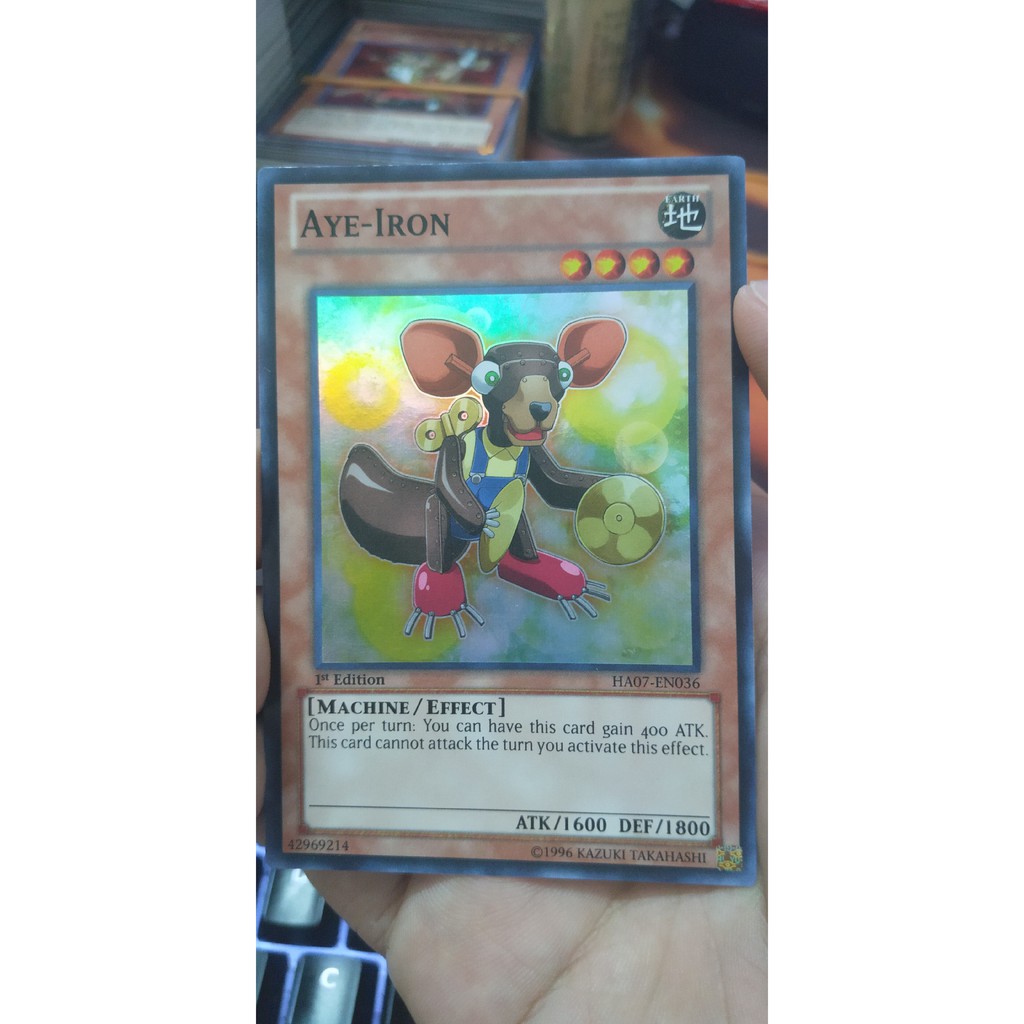 [Thẻ bài Yugioh TCG] Aye-Iron - HA07-EN036 - Super Rare 1st Edition
