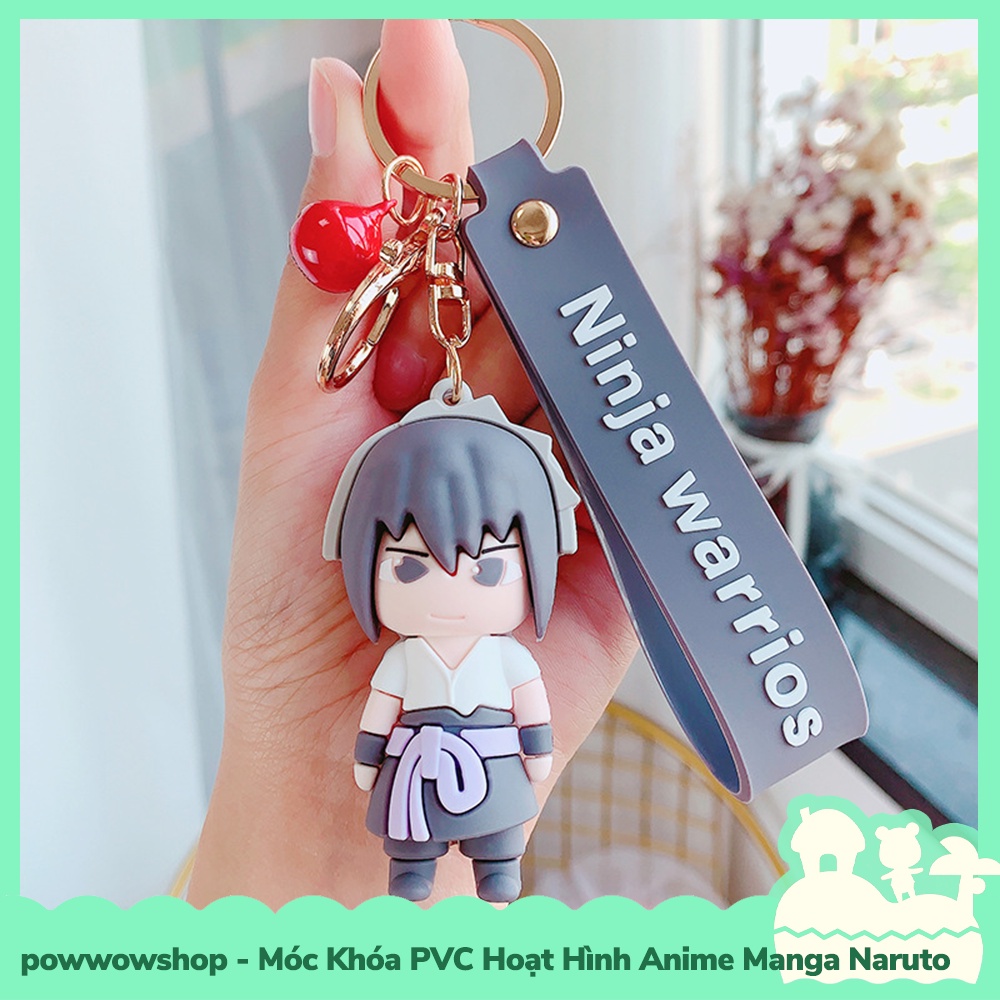 [Sẵn VN - Hỏa Tốc] Dây Móc Khóa PVC Kiểu Dáng Hoạt Hình Anime Manga Ninja Warrior Naruto Shippuden