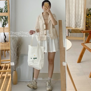 Sơ mi thô đũi cổ vest