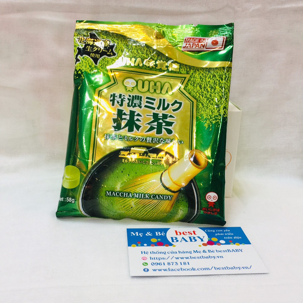 ✅Kẹo Matcha trà xanh UHA 8.2 Nhật Bản mẫu mới 2019