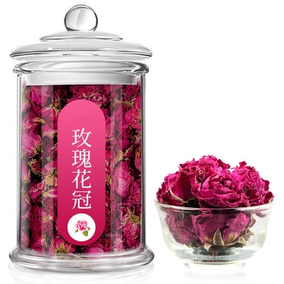 Hoa hồng trà khô hoa hồng bình âm hoa vương miện trà hoa trà cánh hoa hồng cánh hoa tiêu thụ hoa khô pha trà lớn đóng hộ