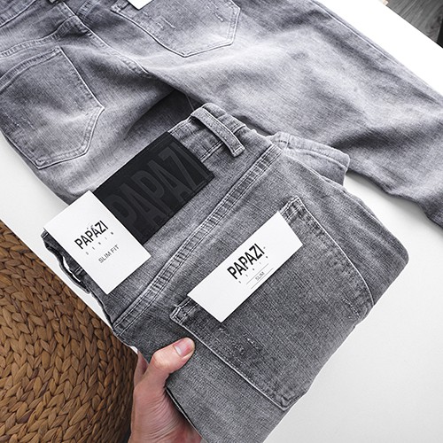 HÀNG NHẬP KHẨU -  Quần jean nam thiết kế slimfit 2020 tone màu xám bạc nổi bật , bụi bặm và cá tính - Quần bò thời trang