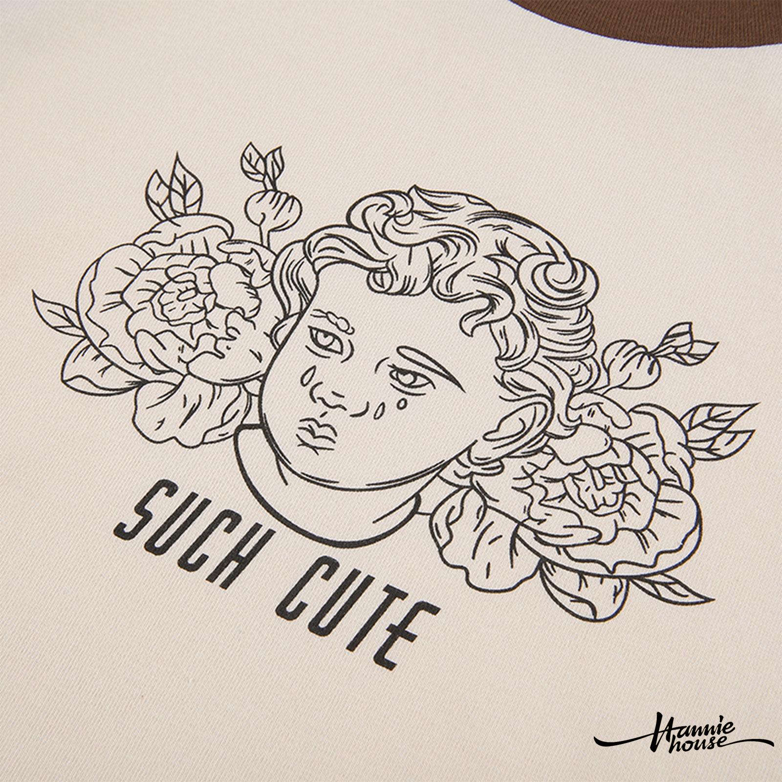 Áo thun dáng rộng in hình người phong cách trừu tượng cho nữ | BigBuy360 - bigbuy360.vn