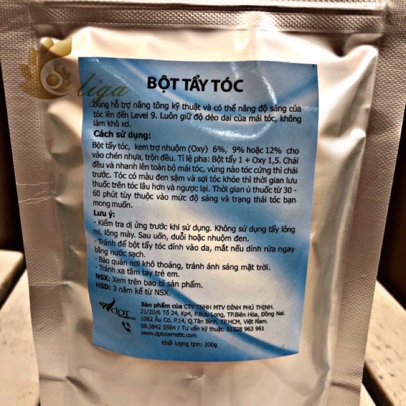 Bột tẩy tóc, oxy cao cấp tẩy lên level 9, 10