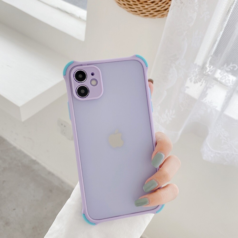 IPhone 11 Pro Max XR XS X Max 7 8 6 6s Plus Matte Thân Thiện Với Da Bảo Vệ Máy ảnh điện Thoại Cho