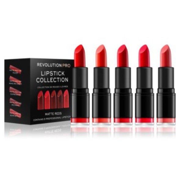 Son nữ 💖 𝑭𝑹𝑬𝑬𝑺𝑯𝑰𝑷 💖 Set son lì Lipstick Collection Matte Reds - Revolution PRO - HN | BigBuy360 - bigbuy360.vn