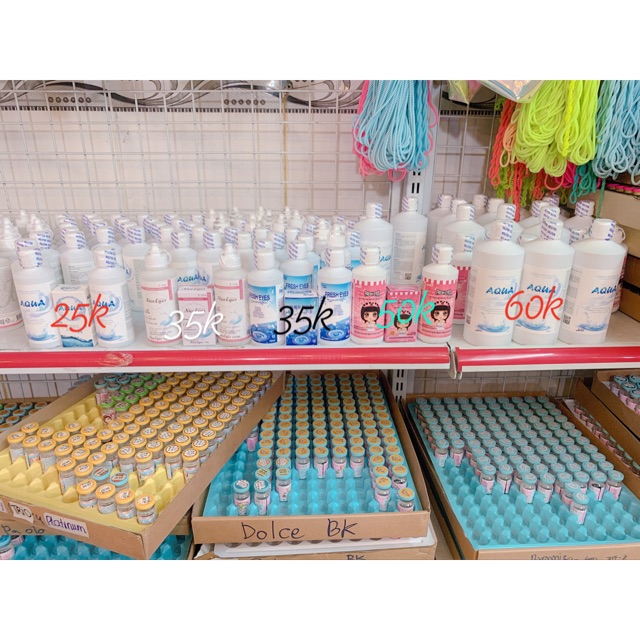 Nước ngâm lens - nước nhỏ mắt - Ngâm - Nhỏ - Aqua - fresheye - Nice eye - Ngâm to 360 mL ngâm nho 150 mL - nhỏ mắt 15ml