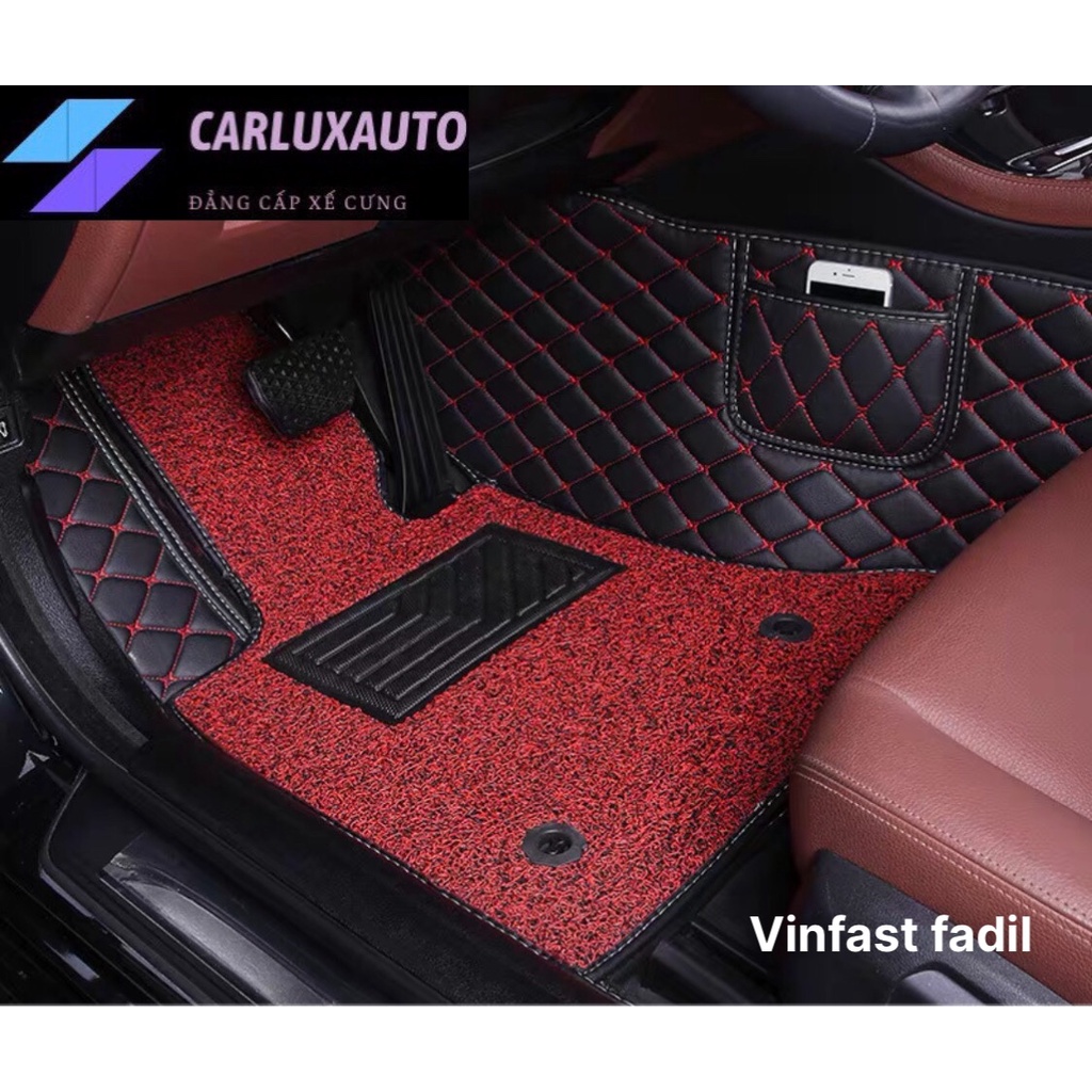 Thảm lót sàn ô tô 5d 6d da pu không mùi chống thấm nước cho Vinfast Fadil