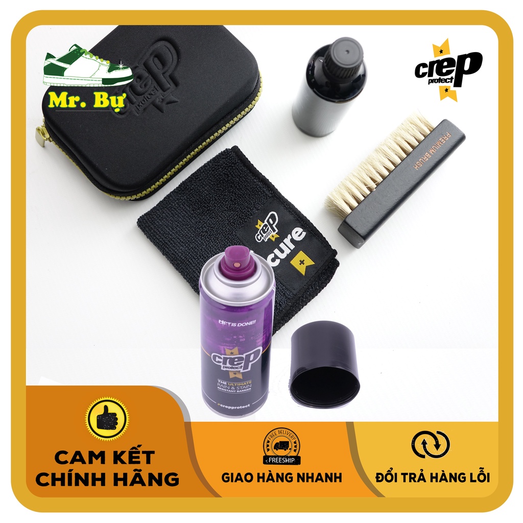 Combo Crep Protect Cure 100ml Kit + Nano Spray 200ml - Trọn bộ vệ sinh + Nano dành cho giày