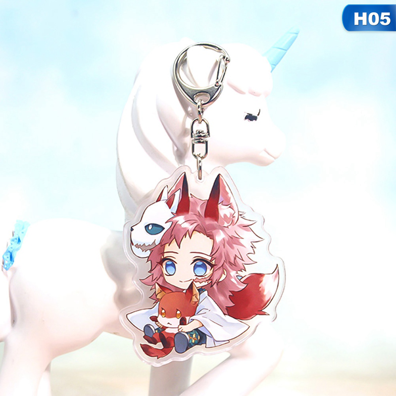 flowersqueen Móc khóa hình nhân vật anime dễ thương