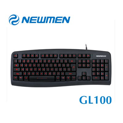 Bàn Phím Có Dây Newmen GL-100 Led Đỏ/Xanh - Bàn Phím Có LED