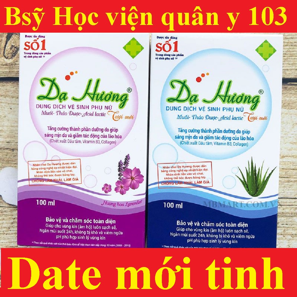 Dạ hương - Dung dịch vệ sinh phụ nữ - Đủ loại 100ml