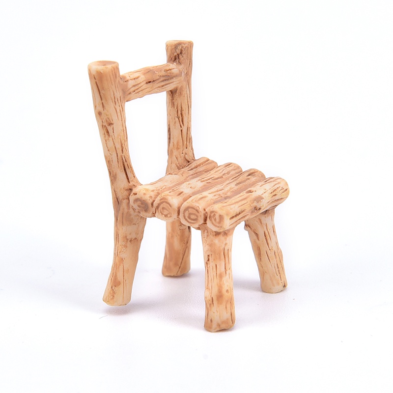 Mô Hình Ghế Nhựa mini Trang Trí Sân Vườn