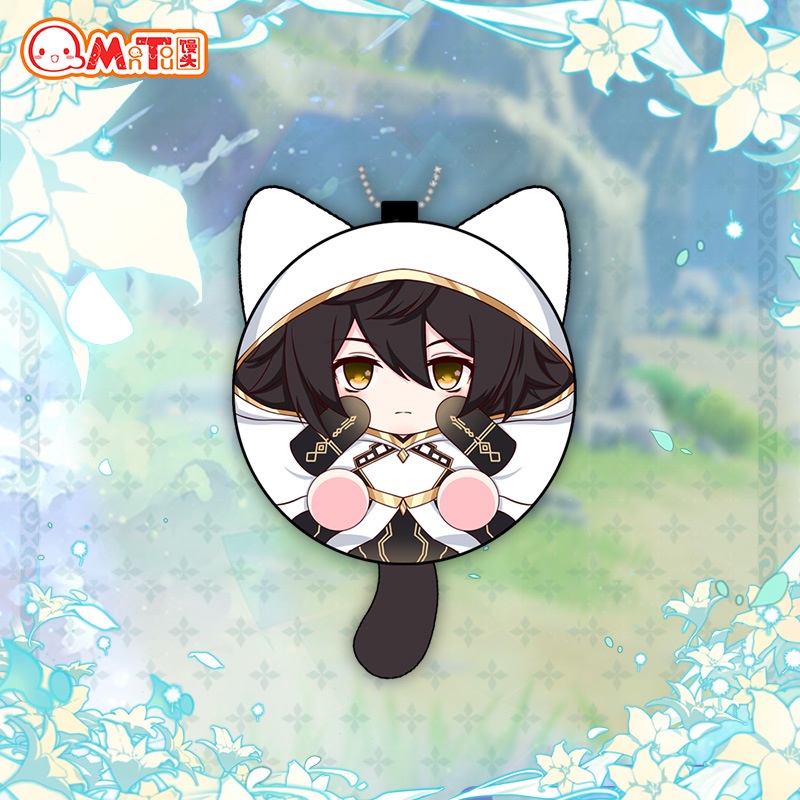 ( Mica trong acrylic ) Móc khóa GENSHIN IMPACT ver TRÒN TAI THÚ xinh xắn game chibi anime