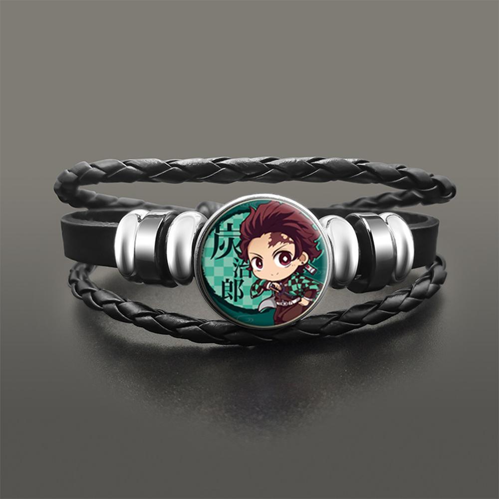 MXGOODS Vòng Tay Da PU Hóa Trang Nhân Vật Kamado Tanjirou Trong Demon Slayer