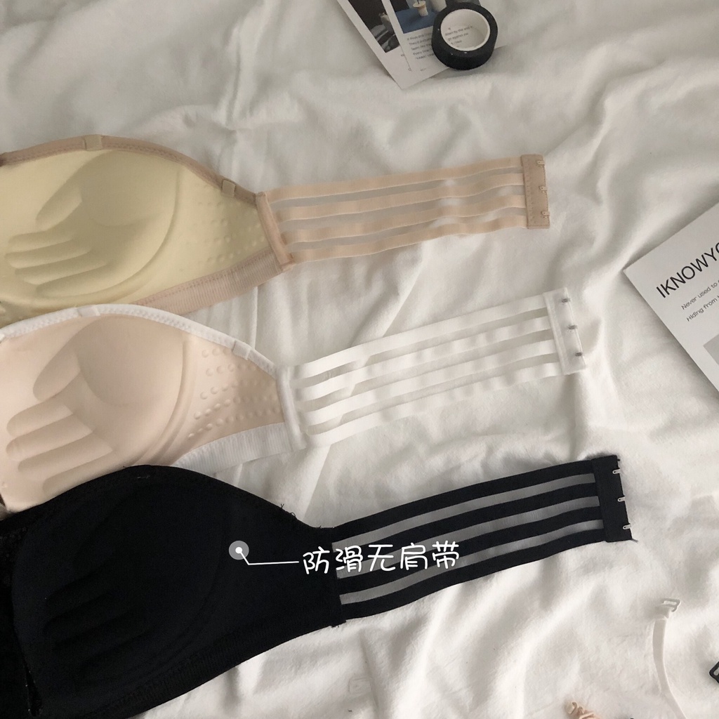 NUZIRO Áo ngực  không dây không gọng chống trượt thời trang mùa hè cho nữ