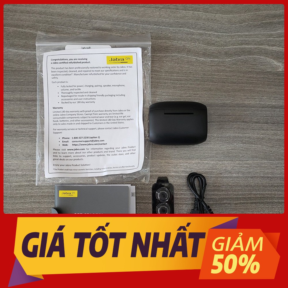 GIÁ SIÊU YÊU Tai Nghe Bluetooth Jabra Elite 65t Titanium Black True Wireless Earbuds SALE